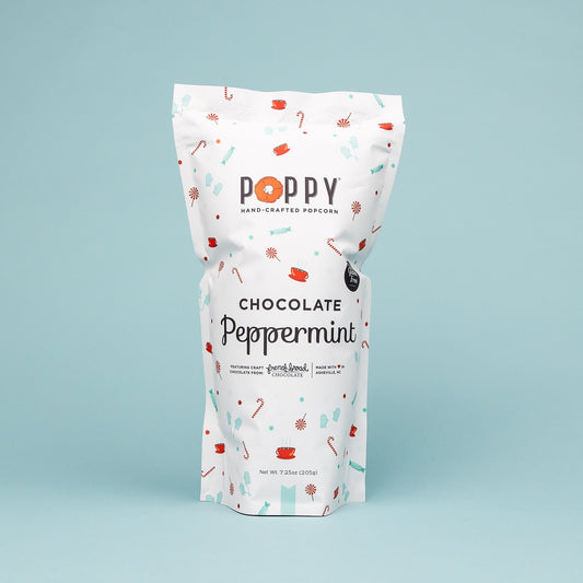 Chocolate Peppermint Poppy Handcrafted Popcorn