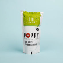 Load image into Gallery viewer, Dill Pickle Poppy Handcrafted Popcorn Market Bag