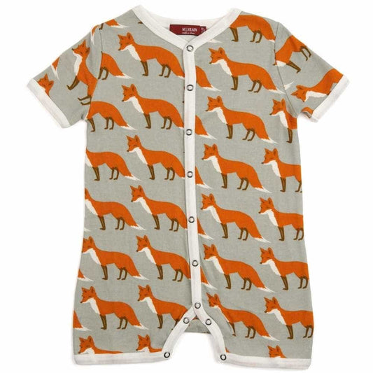 Milkbarn Kids Shortall Orange Fox 12-18 M