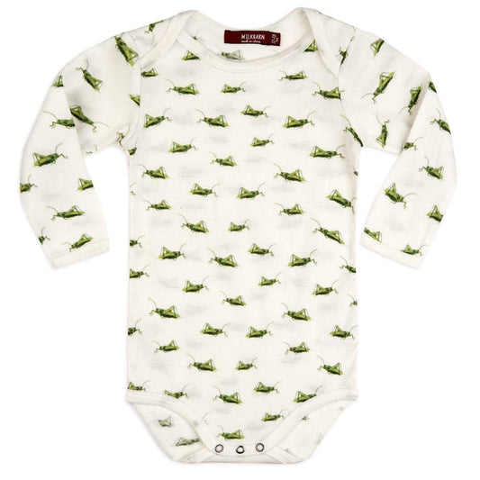 Milkbarn Organic L/S One Piece Grasshopper 3-6M
