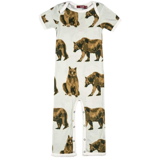 Milkbarn Bear Bamboo Romper 3-6 Month