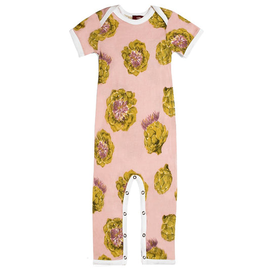 Milkbarn Romper - Artichoke (Organic) 3-6M