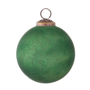 4" Antique Mercury Ball Ornament