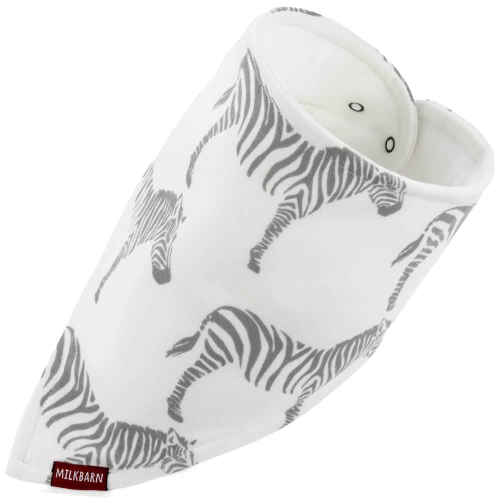 Milkbarn Grey Organic Cotton Kerchief Bib