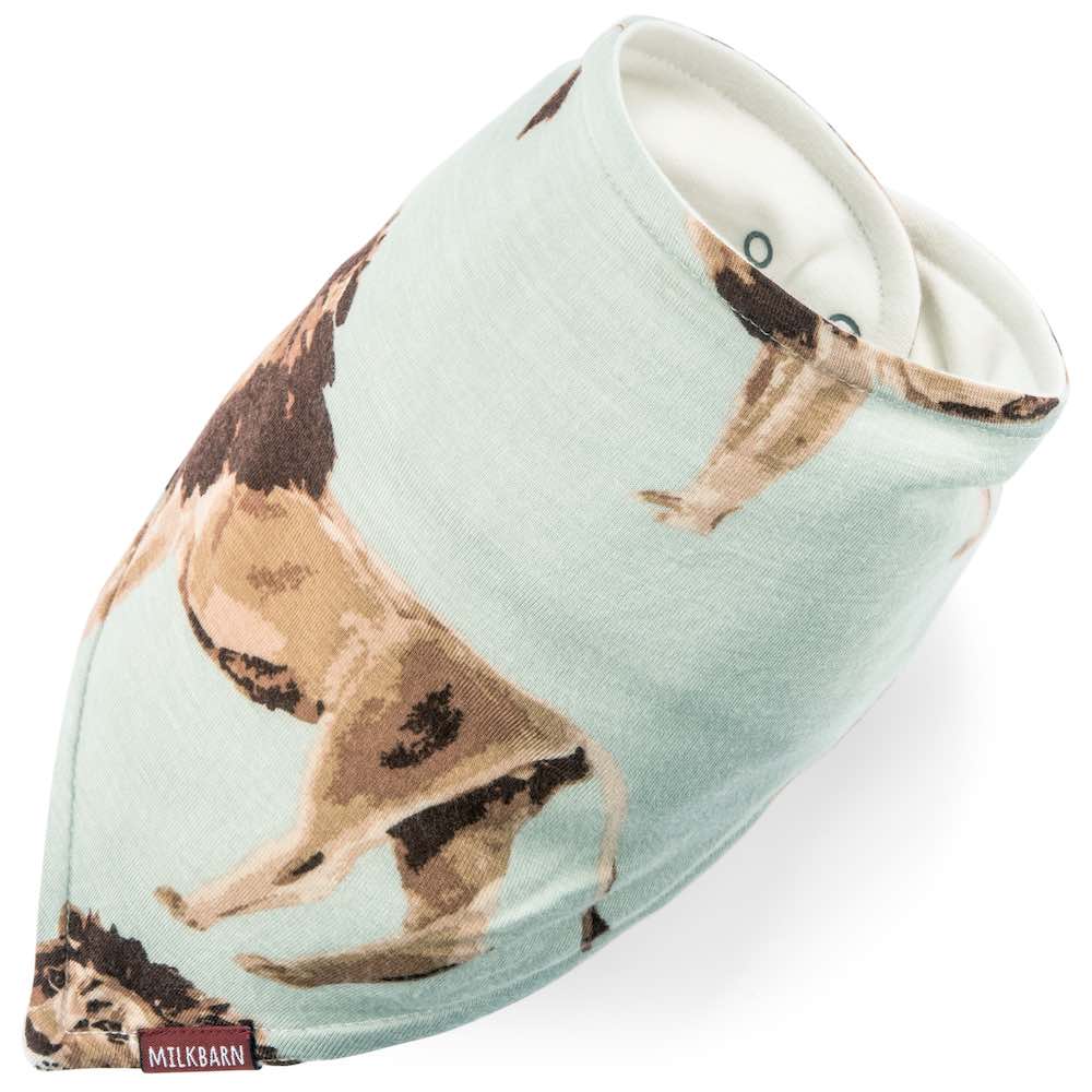 Milkbarn Kerchief Bib - Lion (Bamboo)