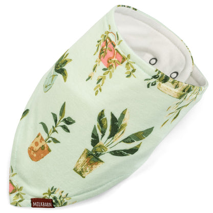 Milkbarn Potted Plants Bamboo Kerchief Bib