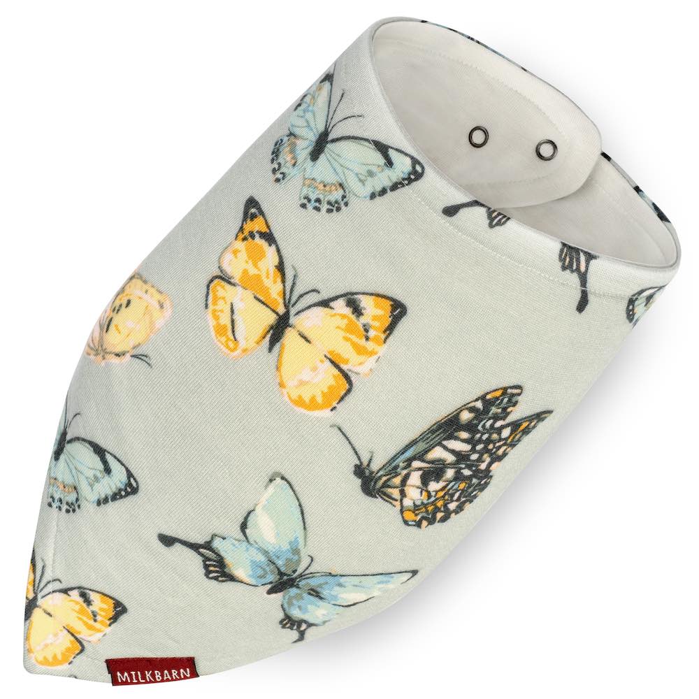 Milkbarn Butterfly Bamboo Kerchief Bib
