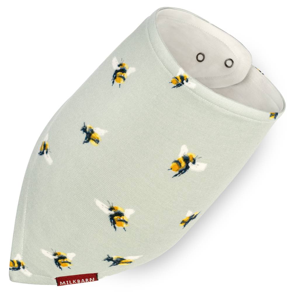 Bamboo Kerchief Bib in Bumblebee, Milkbarn