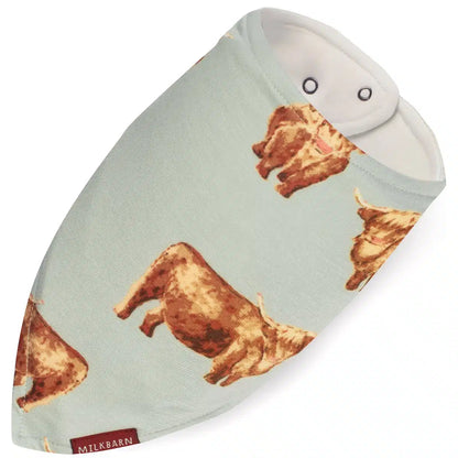 Milkbarn Kerchief Bib Highland Cow