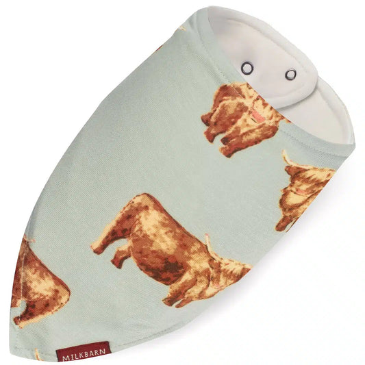 Milkbarn Kerchief Bib Highland Cow
