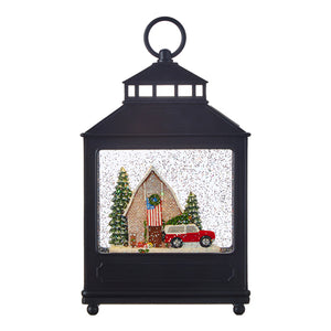 11" Barn and Truck Lighted Water Latern