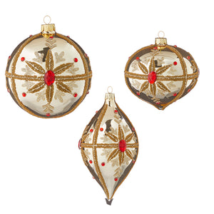 4" Jeweled Ornament