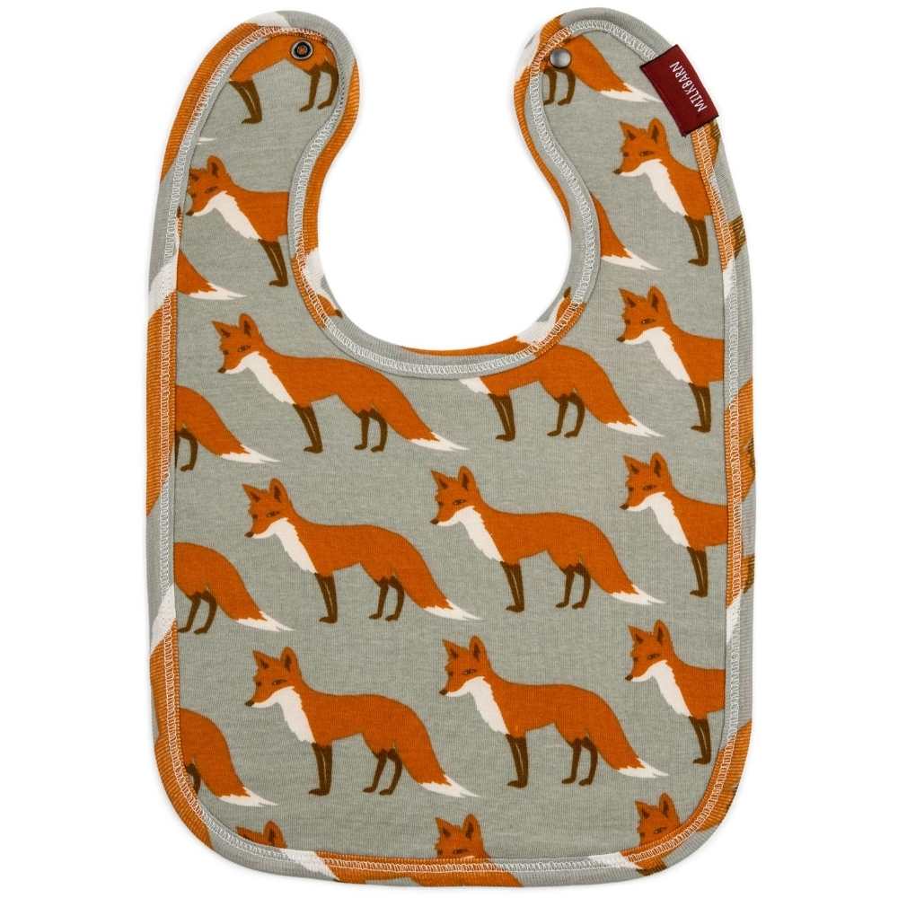 Milkbarn Traditional Bib - Orange Fox