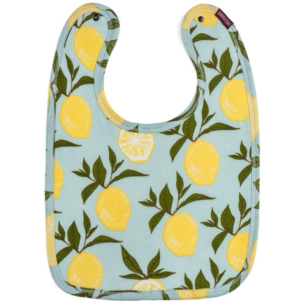 Milkbarn Traditional Bib - Lemon (Organic)