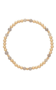 enewton Essence Pattern Gold 4mm Bead Bracelet - Labradorite