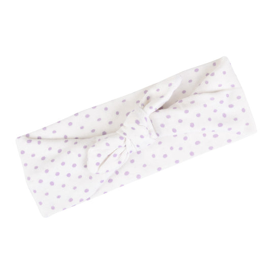 Milkbarn Headband - Lavender Dot (Organic)
