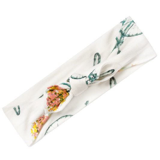 Milkbarn Floral Bicycle Bamboo Headband