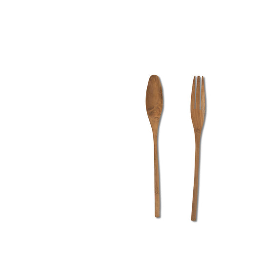 Montes Doggett Round Salad Spoon & Fork