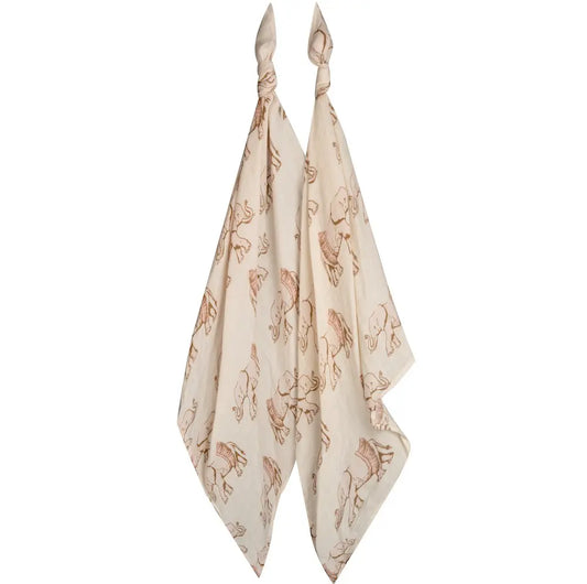 Milkbar  Bamboo Muslin Tutu Elephant Burp Cloth Set