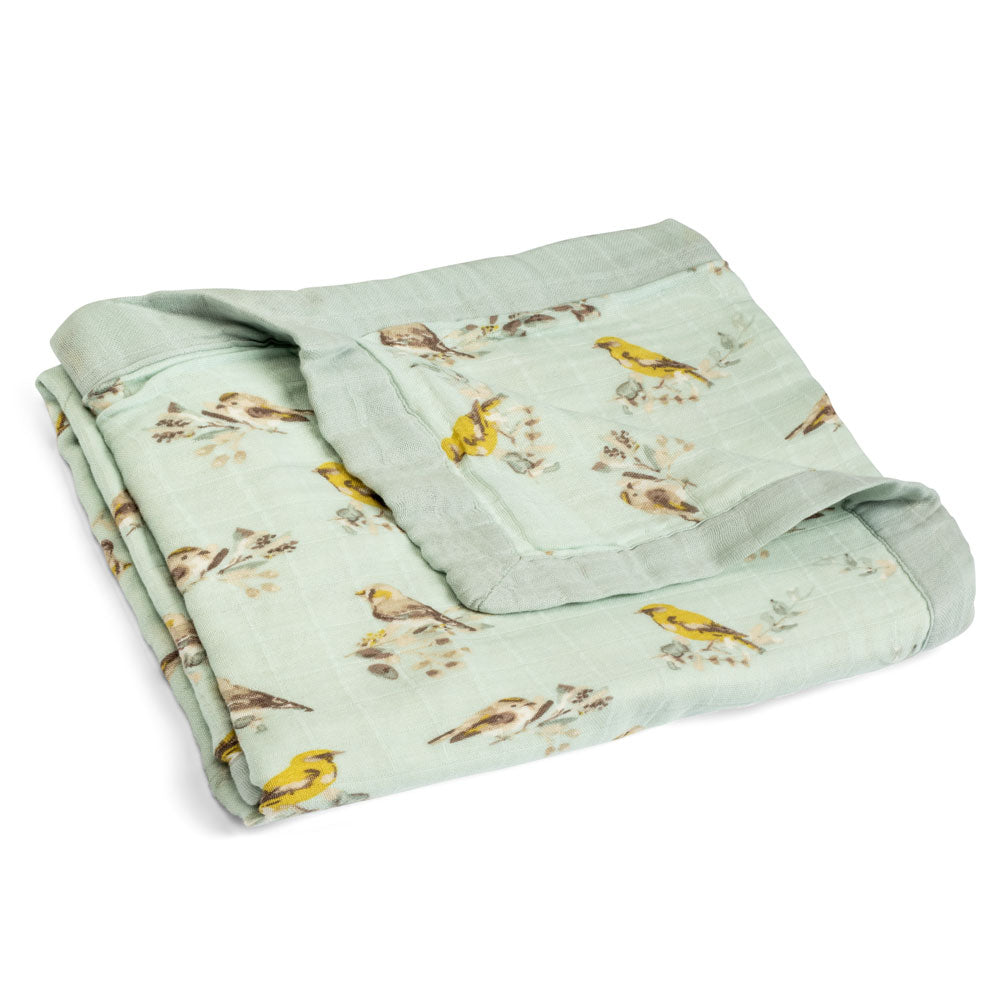 Milkbarn Blue Bird Big Lovey Blanket