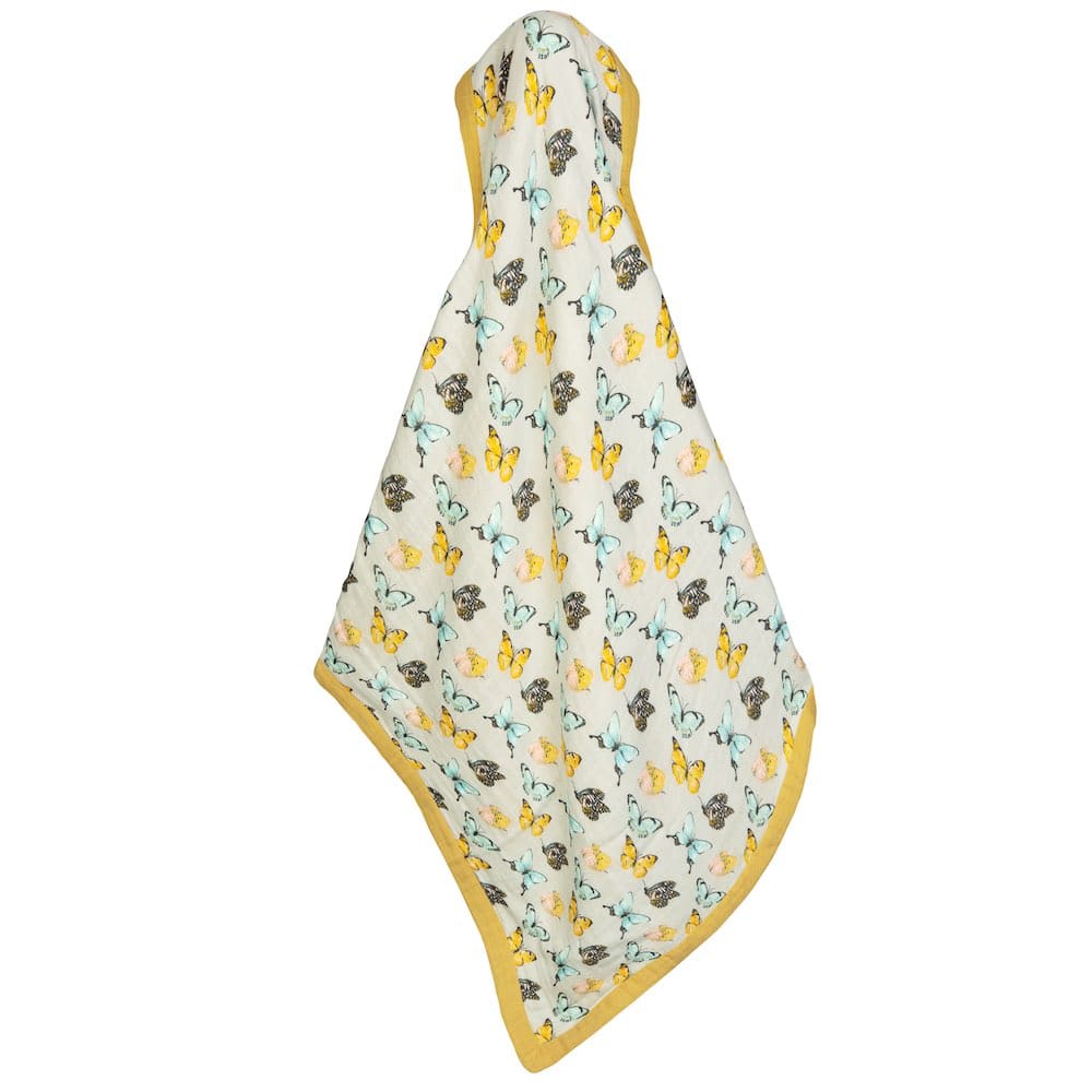 Milkbarn Butterfly Big Lovey Three-Layer Blanket
