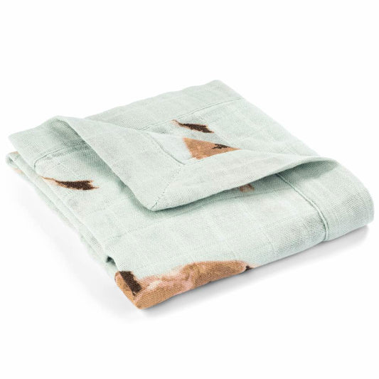 Milkbarn Mini Lovey Lion Muslin Security Blanket