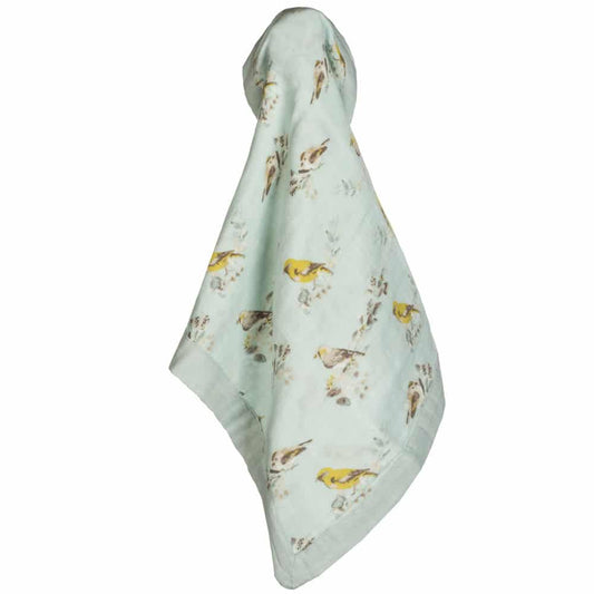 Milkbarn Mini Blue Birds Lovey Blanket