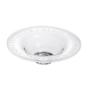 Simon Pearce Engraved "Bless This Home With Love And Laughter" Celebration Bowl - Large (Gift Boxed)