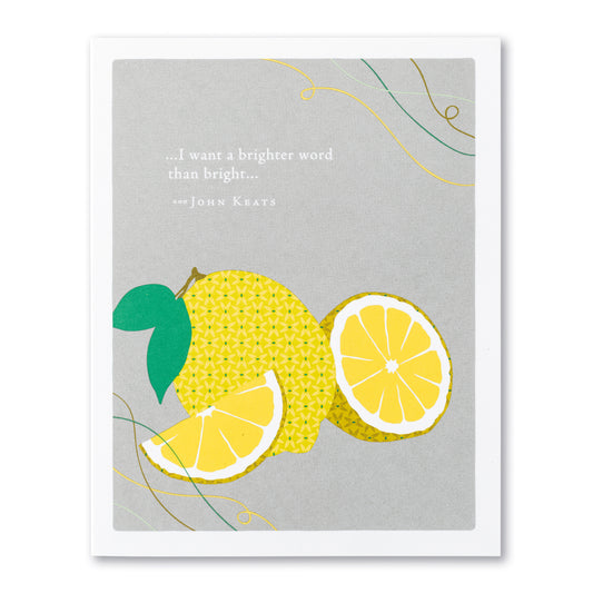 I want a brighter word....Positively Green Card