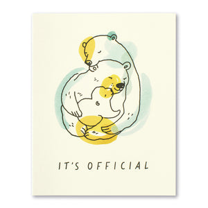 Its Official baby card - Love Muchly