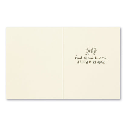 "You are capable of wild and extraordinary things..." Birthday Card