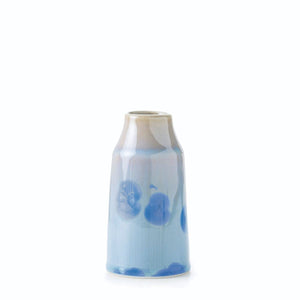 Simon Pearce Crystalline Modern Bud Vase Cobalt