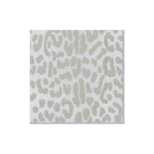 Zanzibar Paper Cocktail Napkins in Silver