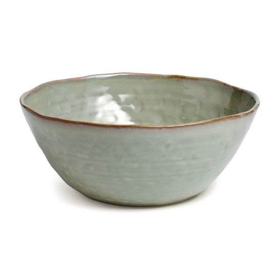 Simon Pearce Burlington Serving Bowl, Moss Glen