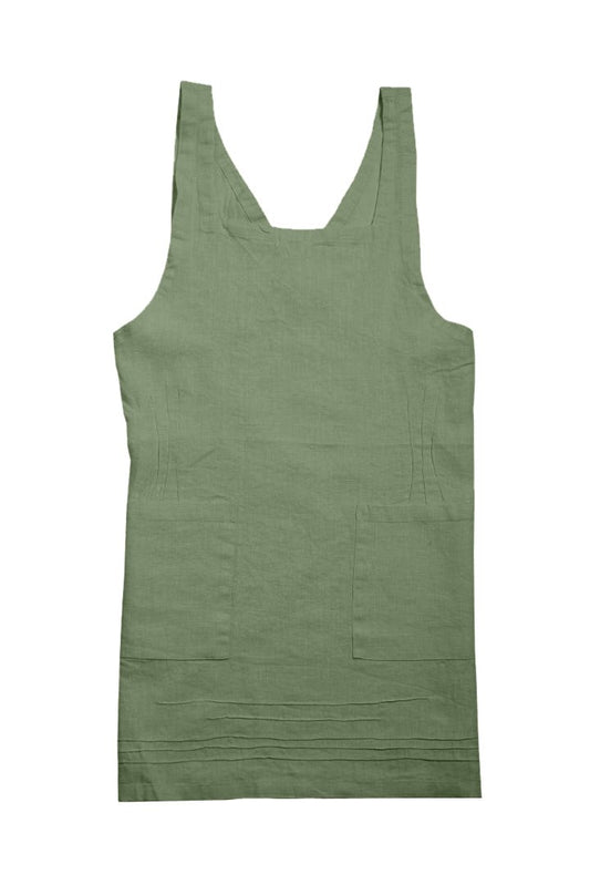 Linen Apron - Fern Green