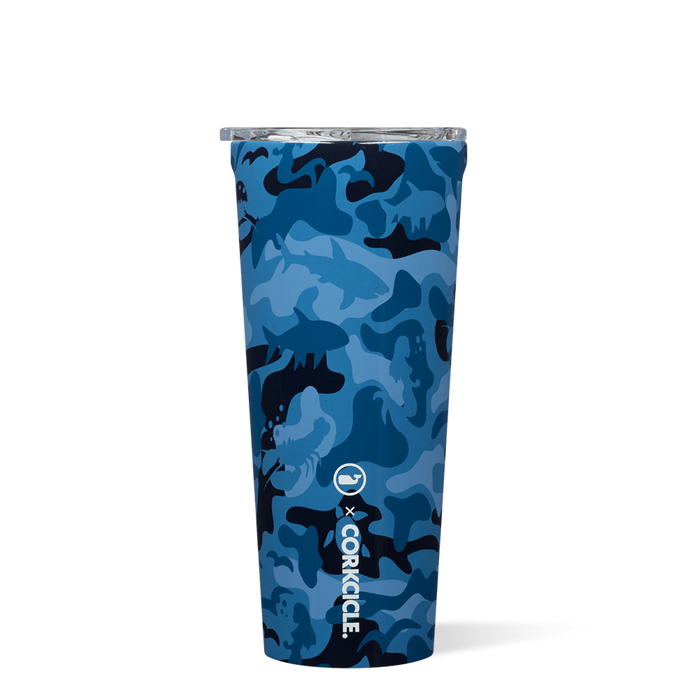Corkcicle 24 oz Vineyard Vines Tumbler - Blue Camo