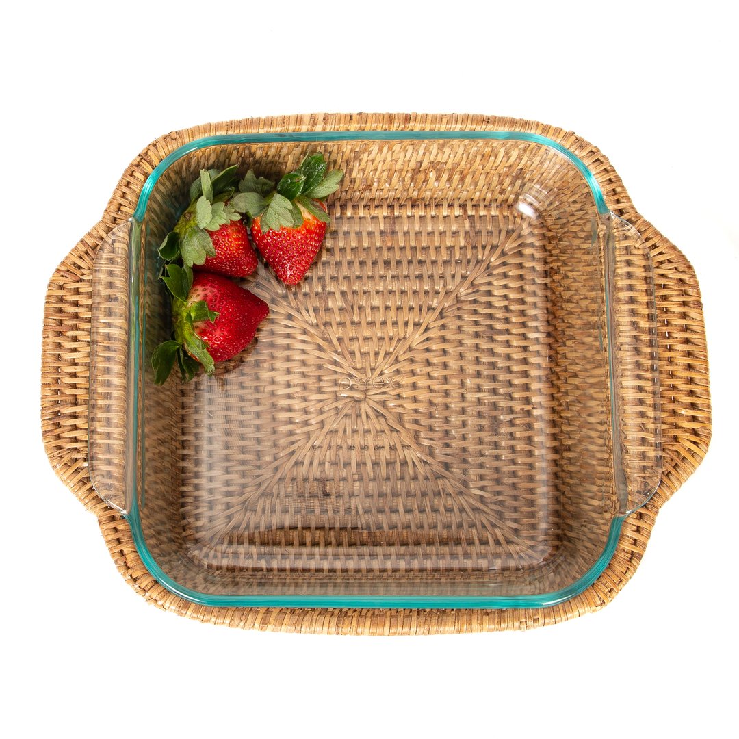 Artifacts Square Baker with Pyrex- Honey Brown