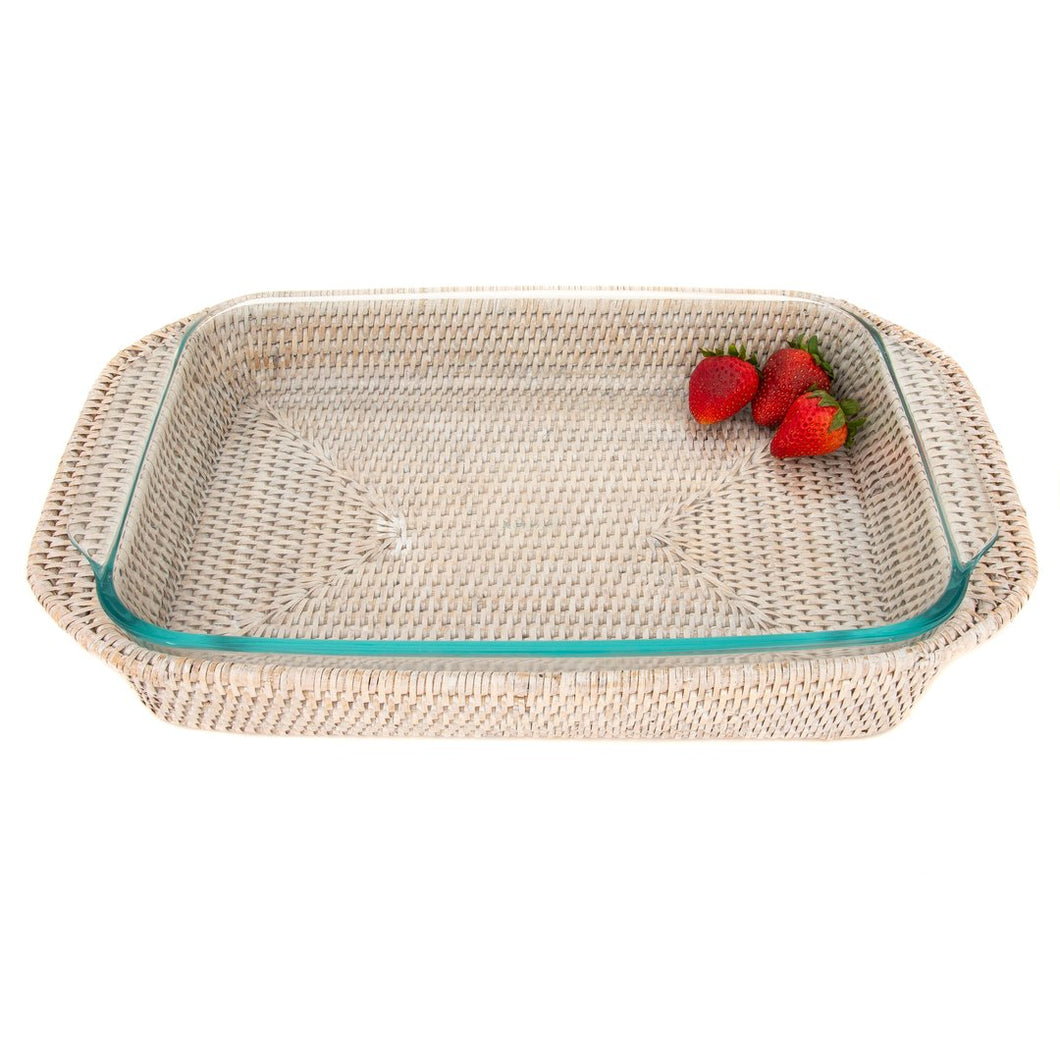 Artifacts Rectangle Baker Basket - White Wash