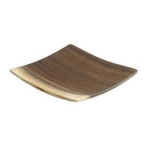 Andrew Pearce Square Wooden Plate in Black Walnut