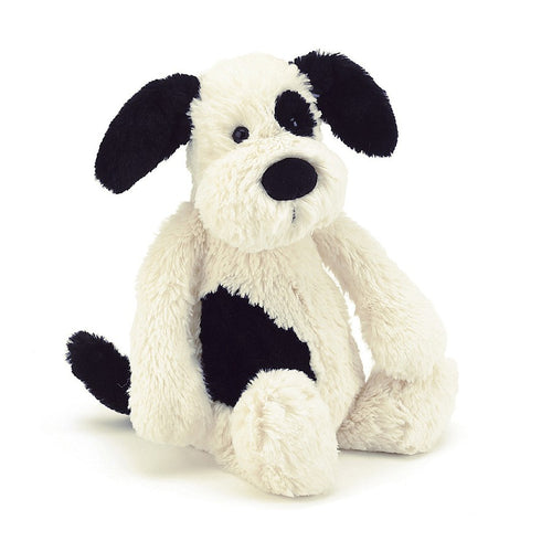 Medium Bashful Black & Cream Puppy, Jellycat