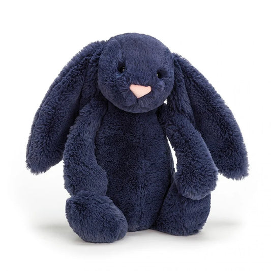 Medium Bashful Navy Bunny, Jellycat