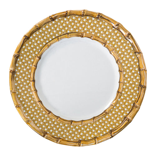 Bamboo Caning Melamine Salad Plate - Juliska