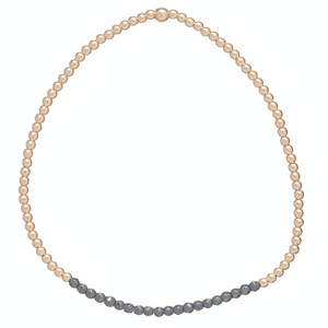 enewton gold bliss 2mm bead bracelet - faceted hematite
