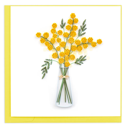 Quilling Card - Mimosa Flower