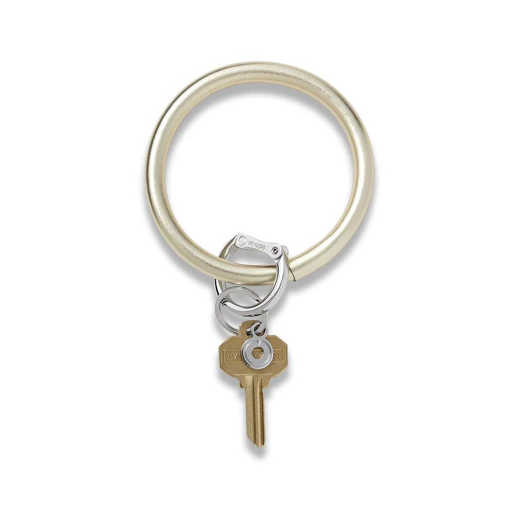 Oventure Leather Big O Key Ring - Gold Rush