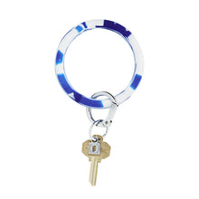 Load image into Gallery viewer, Oventure Silicone Big O Key Ring - Marble Blue Me Away