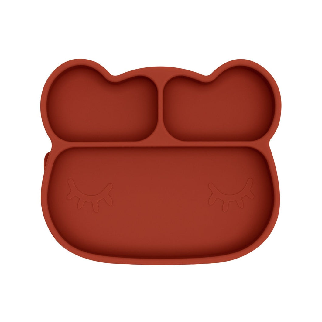 Baby Silicone Bear Stickie Plate Rust