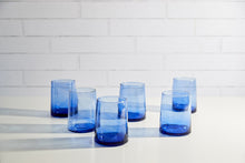 Load image into Gallery viewer, Moroccan Cone Glass - Large Blue - Set of 6