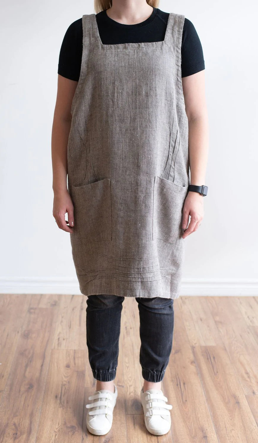 Cuisine Linen Apron - Grey