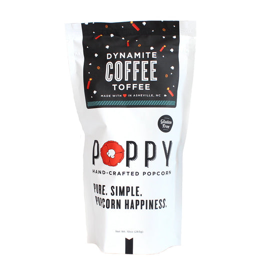 Dynamite Coffee Toffee Poppy Handcrafted Popcorn